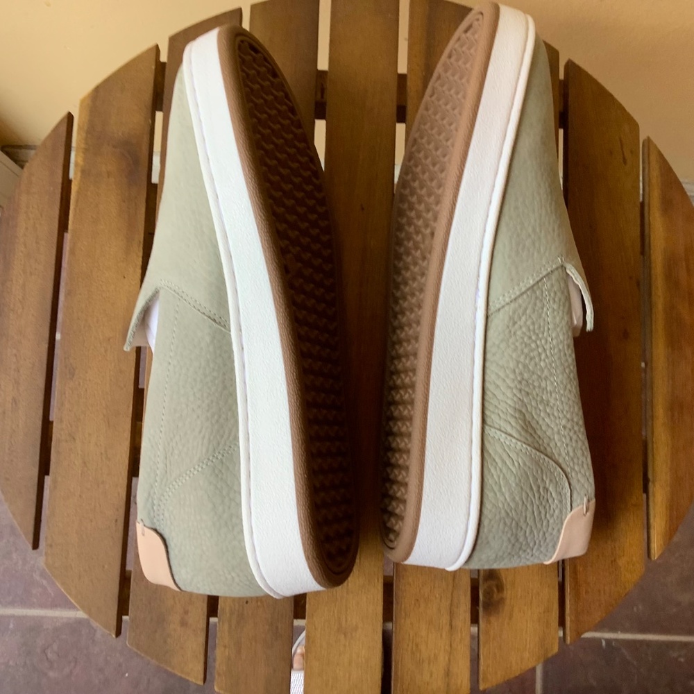 Lucky Brand Hadie Leather Slip On Loafer Sneaker Seagrass SZ 9 - Picture 4 of 15